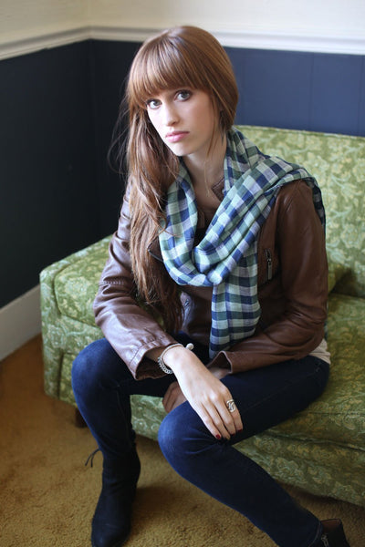 Anika Dali Women's Classic Cambridge Checkered Plaid Scarf - www.AnikaDali.com
