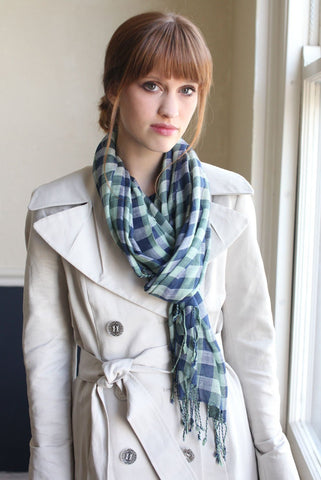 Anika Dali Women's Classic Cambridge Checkered Plaid Scarf - www.AnikaDali.com