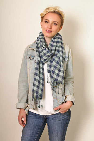 Anika Dali Women's Classic Cambridge Checkered Plaid Scarf - www.AnikaDali.com