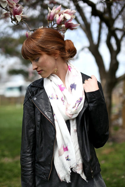 Anika Dali Women's Origami Flying Birds Fashion Scarf -www.AnikaDali.com #ANIKADALI