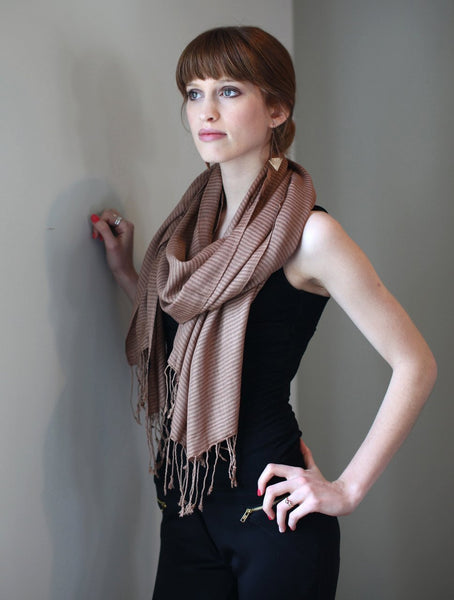 Women's Classic City Stripe Super Soft Fashion Scarf - Anika Dali