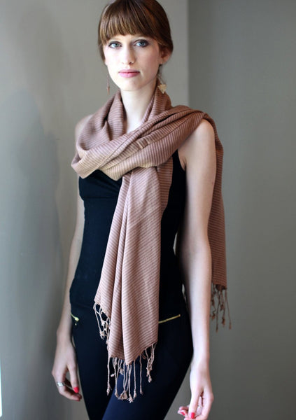 Women's Classic City Stripe Super Soft Fashion Scarf - Anika Dali