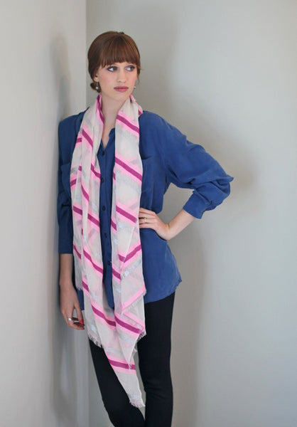 Anika Dali All That Jazz Shimmer Stripe Women's Scarf - www.AnikaDali.com