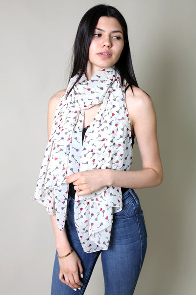 Women's Flying Kite Chiffon Silky Soft Fashion Scarf - Anika Dali