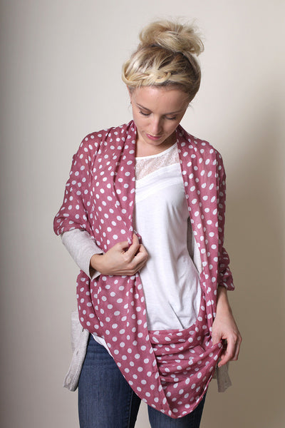 Anika Dali Women's Chloe Classic Polka Dot Infinity Scarf - www.AnikaDali.com