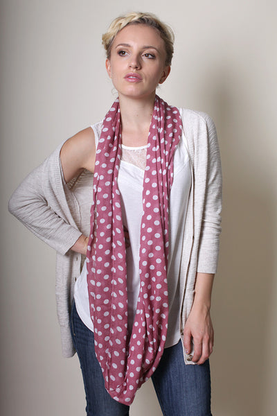 Anika Dali Women's Chloe Classic Polka Dot Infinity Scarf - www.AnikaDali.com