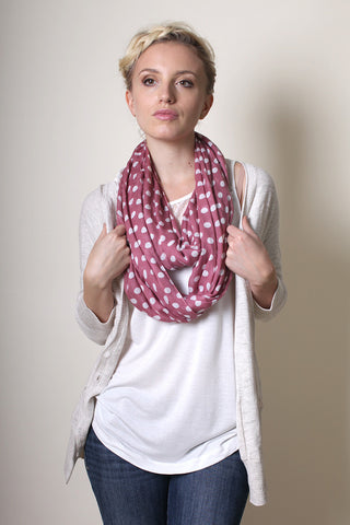 Anika Dali Women's Chloe Classic Polka Dot Infinity Scarf - www.AnikaDali.com