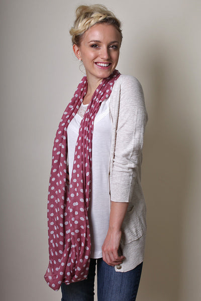 Anika Dali Women's Chloe Classic Polka Dot Infinity Scarf - www.AnikaDali.com