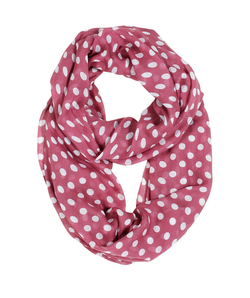 Anika Dali Women's Chloe Classic Polka Dot Infinity Scarf - www.AnikaDali.com