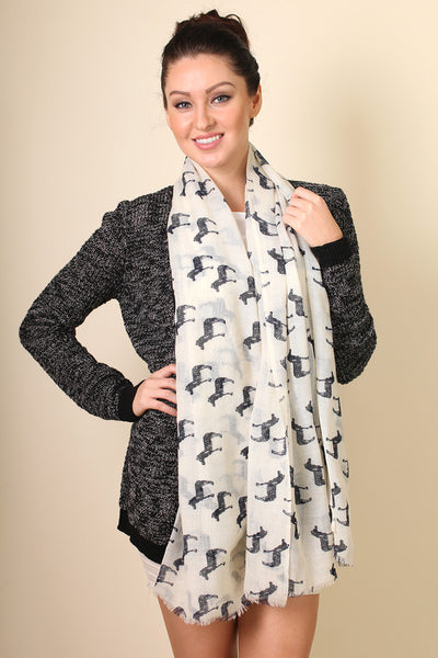 Anika Dali Women's Zebra Animal Print Fine Wool Scarf - www.AnikaDali.com