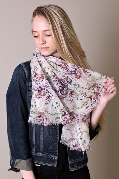 Women's Magical Woodland Soft Wool Scarf Fashion Wrap