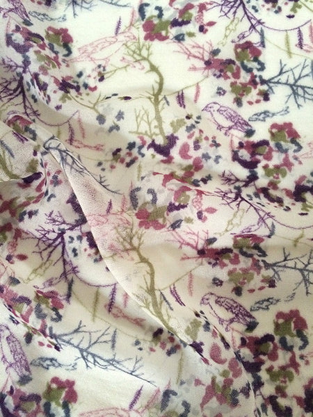 Anika Dali Women's Magical Woodland Soft Wool Scarf Fashion Wrap - www.AnikaDali.com 