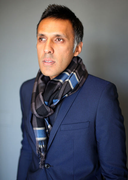 Anika Dali Men's Adam Check Weave Scarf - www.AnikaDali.com