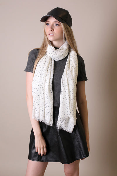 Women's Riviera Blue Bird White Scarf / Shawl. Shoulder Wraps. Unique Holiday Gift Ideas. www.AnikaDali.com 