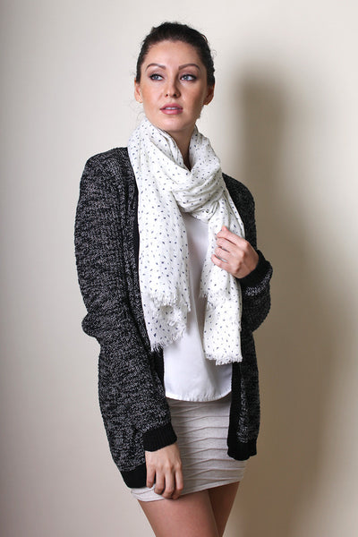 Anika Dali Women's Riviera Bird Ditsy Print Soft Fashion Scarf -www.AnikaDali.com #ANIKADALI