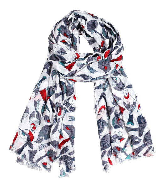 Anika Dali Women's Tweet Tweet Birds Soft Fashion Scarf