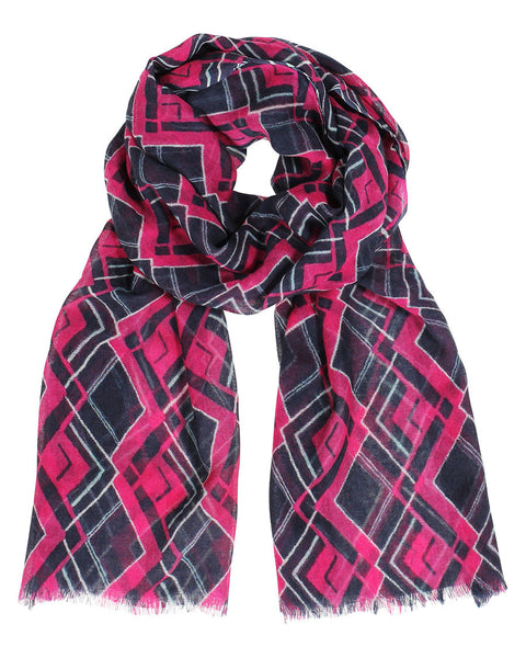 Anika Dali Women's Sarah Geode Chevron Fine Wool Scarf