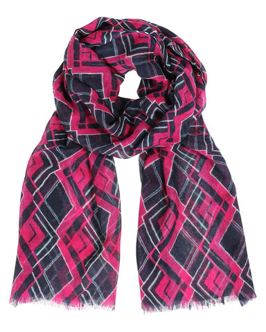 Anika Dali Women's Sarah Geode Chevron Fine Wool Scarf