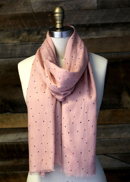 Anika Dali Women's Ditsy Hearts Soft Scarf