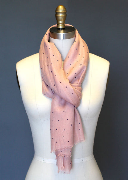 Anika Dali Women's Ditsy Hearts Soft Scarf