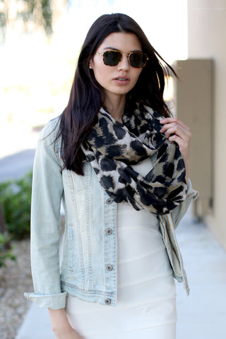 Women's Beverly Hills Sophie Animal Print Infinity Scarf- Anika Dali
