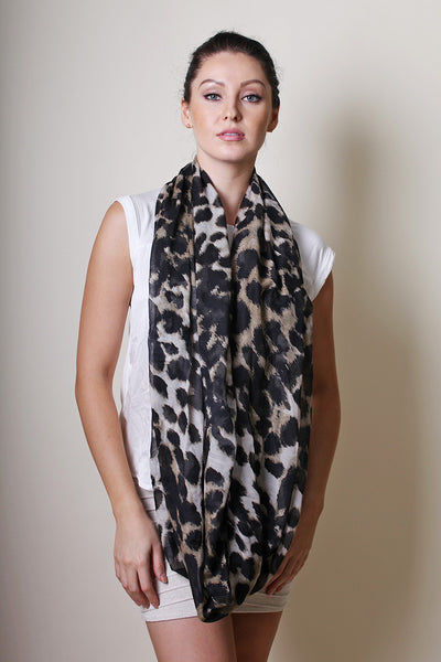 Anika Dali Women's Beverly Hills Sophie Animal Print Infinity Scarf- www.AnikaDali.com