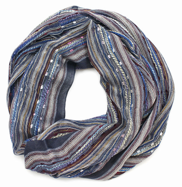 Anika Dali Women's Shimmer Sparkle Festival Bliss Infinity Scarf - Starry Blue
