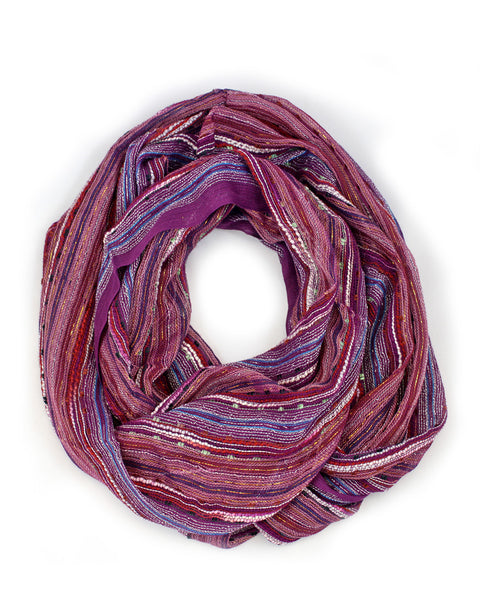 Anika Dali Women's Shimmer Sparkle Festival Bliss Infinity Scarf - Purple Bliss