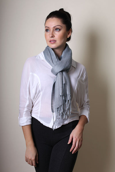 Women's Classic City Stripe Super Soft Fashion Scarf - Anika Dali