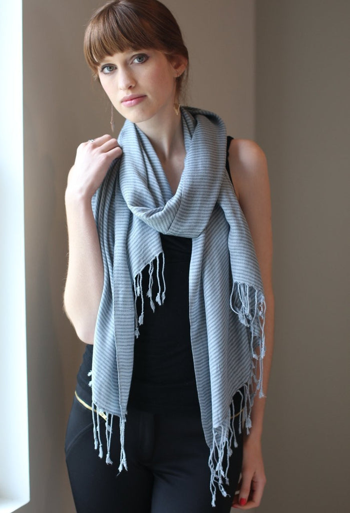 Women's Classic City Stripe Super Soft Fashion Scarf Anika Dali