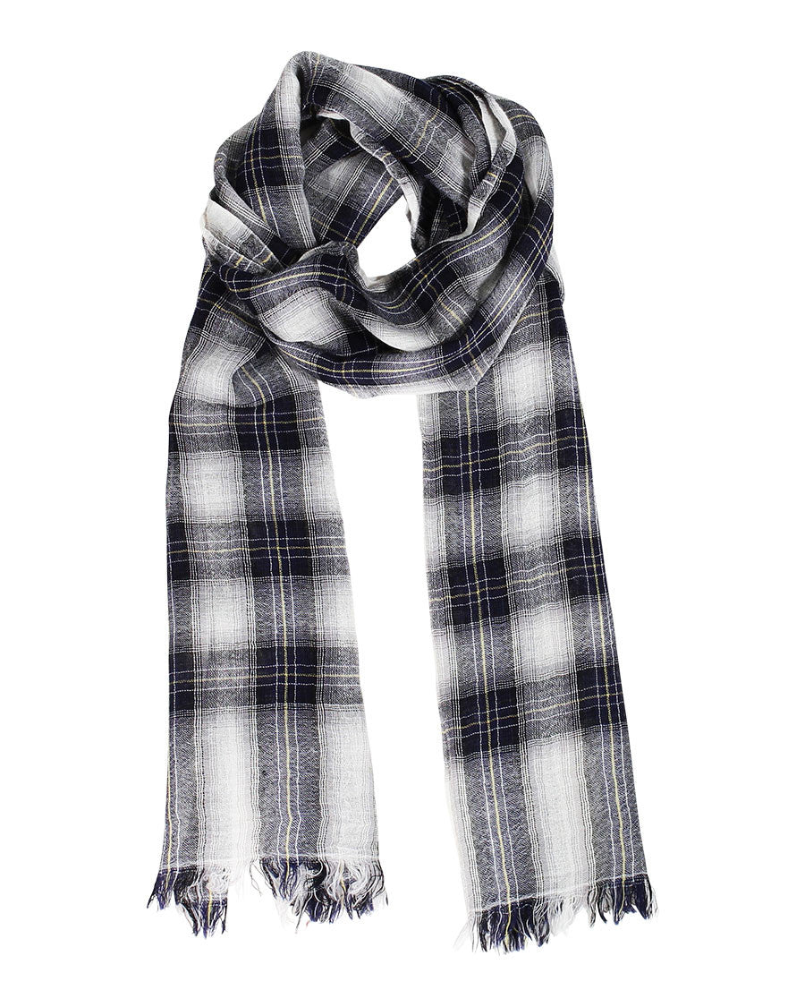 Anika Dali Men's Milan Checkered Soft Wool Scarf